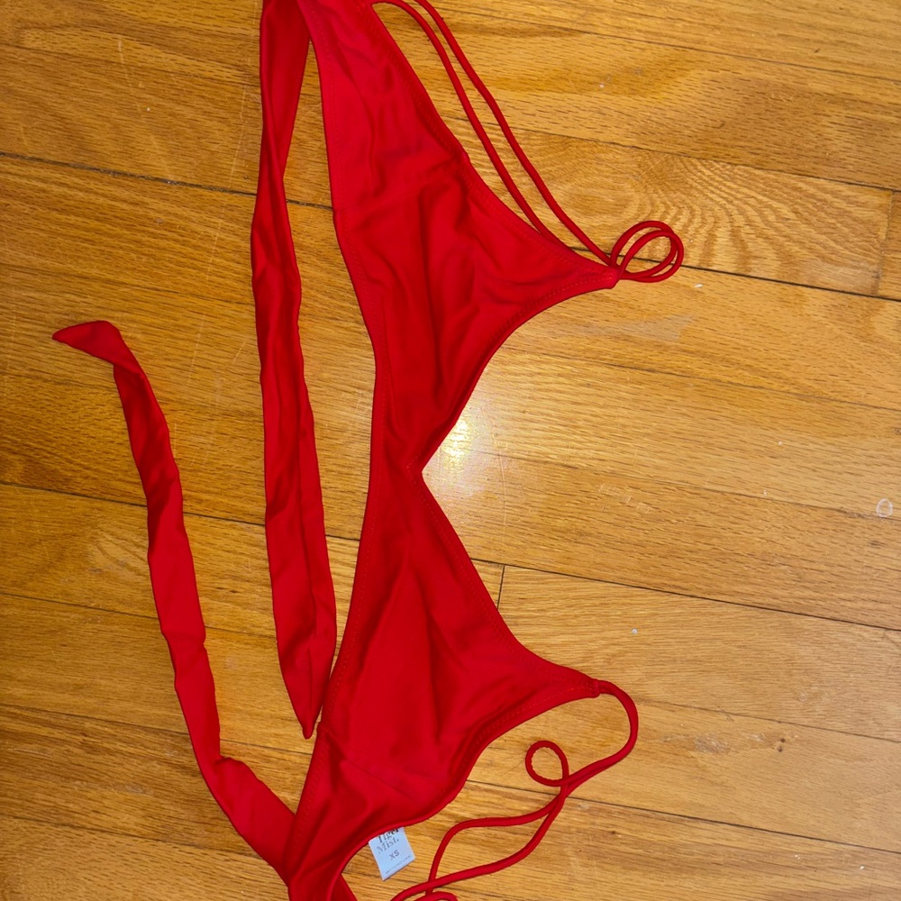 ❌ SOLD ❌ TigerMist Red Bikini Top